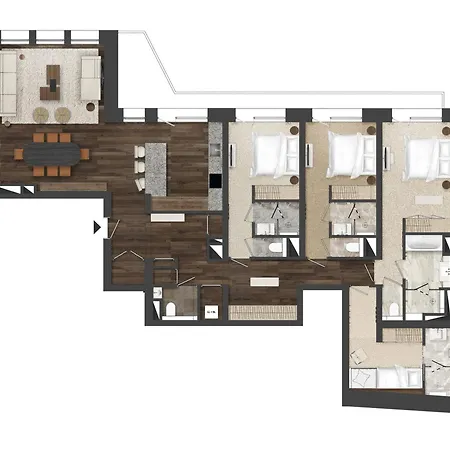 Lägenhet De Gamme Avec Acces A L'espace Bien-etre A 1850 - Fr-1-830-2